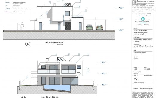 Moderna villa de 4 dormitorios en construcción