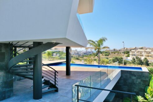 Brand new luxury contemporary villa with pool.