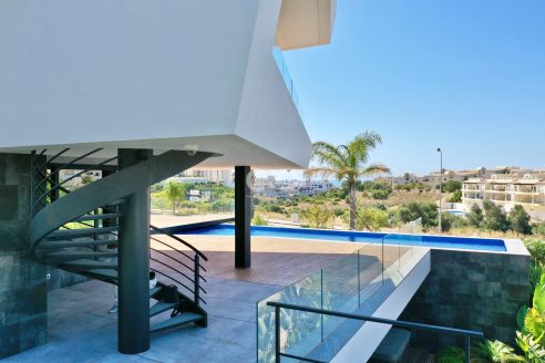 Brand new luxury contemporary villa with pool.